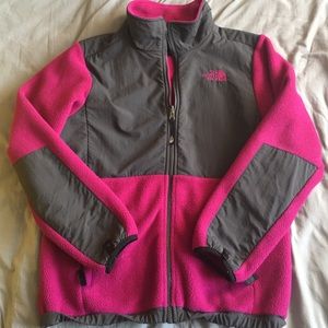 Purple/pink north face jacket