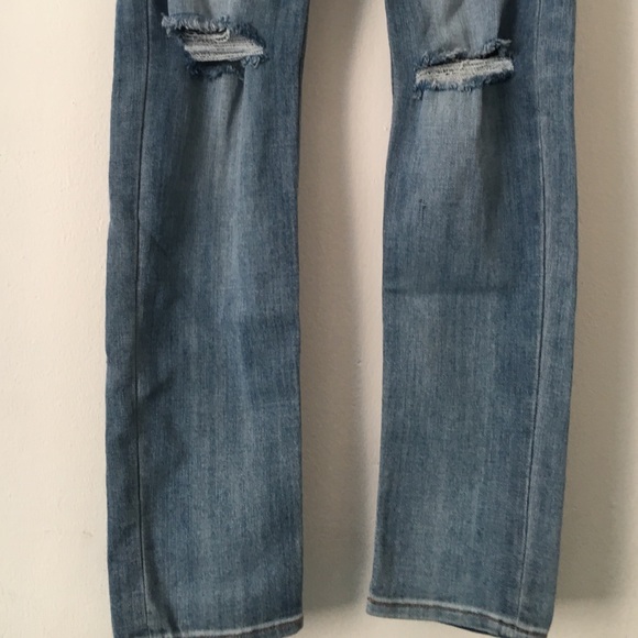 Blue Straight Leg Jeans - Picture 2 of 4