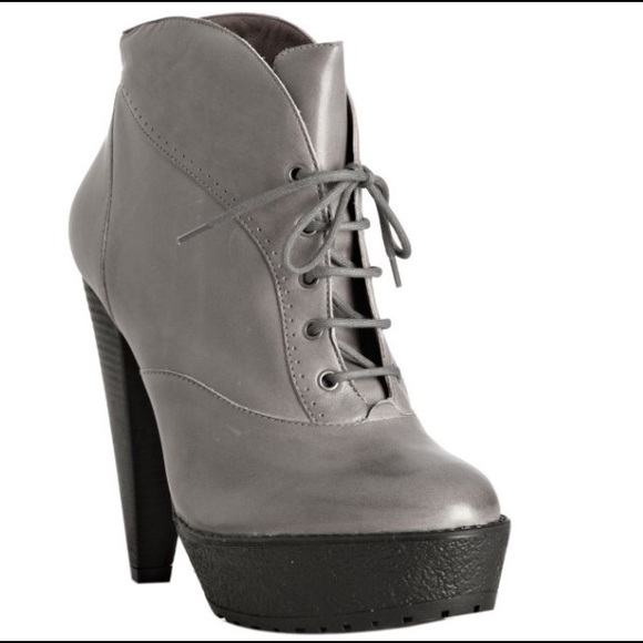 Pour La Victorie Deon Lace Boot Grey 6.5