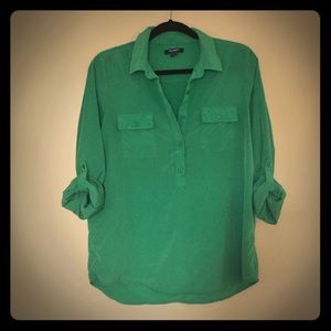 Emerald green blouse. Old Navy.