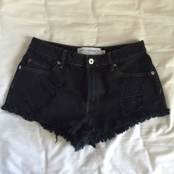 GYPSY WARRIOR Black Cutoffs - Picture 1 of 3