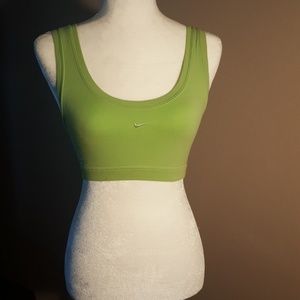 Nike green sports bra.  Size small 4-6
