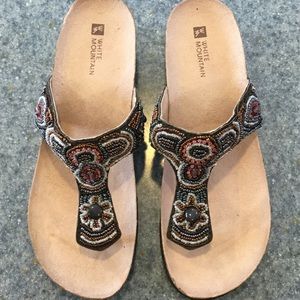 Worn once, beautiful White Mountain sandals