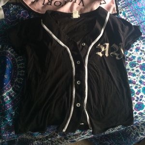 black and white baseball jersey t shirt