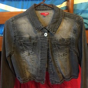 Faded black jean jacket