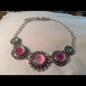 Necklace with snap charms