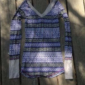 Free people cuffed long sleeve V-neck thermal