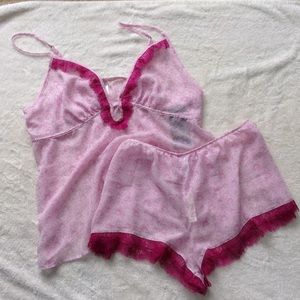 Chiffon Cami & Tap Pant Set XL NWT