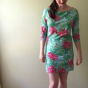 Lilly Pulitzer Pineapple Boatneck T-Shirt Dress