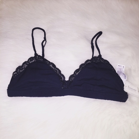navy bralette