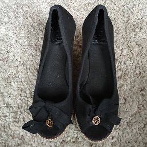 Black Tory Burch Wedges