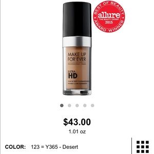 Makeup forever ultra hd foundation