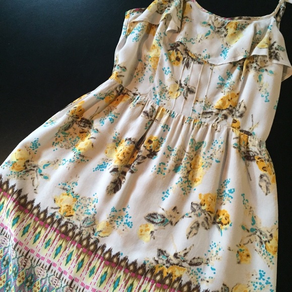 Patterned Tribal Floral Dress