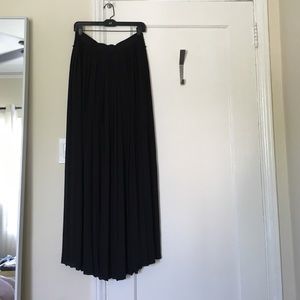 BCBG Max Azria Pleated Black Maxi Skirt