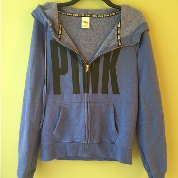 VICTORIAS SECRET PINK LOUNGE ZIP UP HOODIE