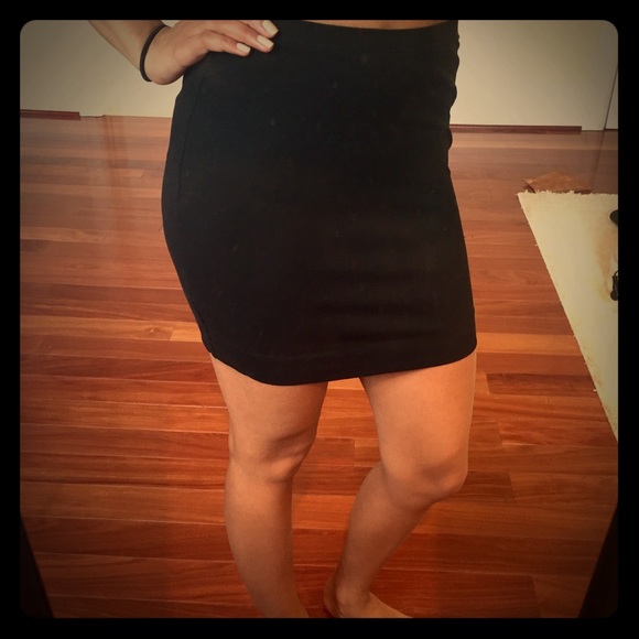 Classic black mini skirt