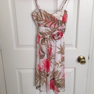 Beige flower dress
