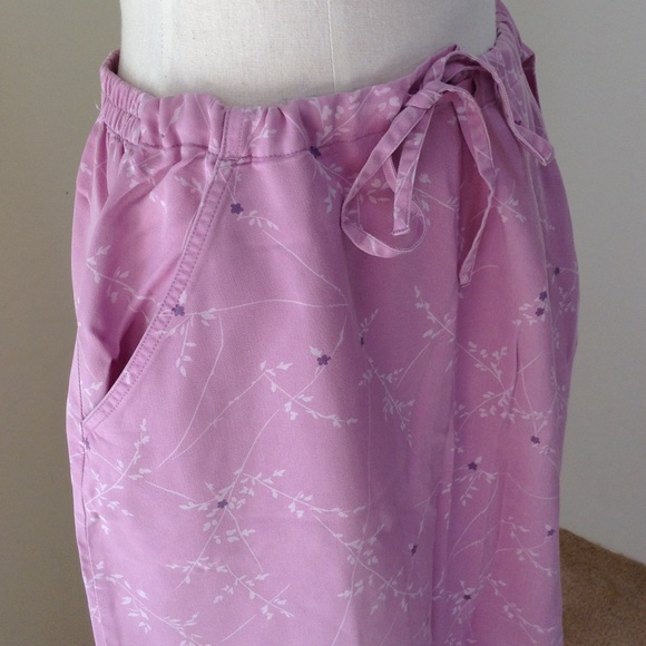 Long Lilac Tencel Skirt Large NWT - Picture 2 of 3