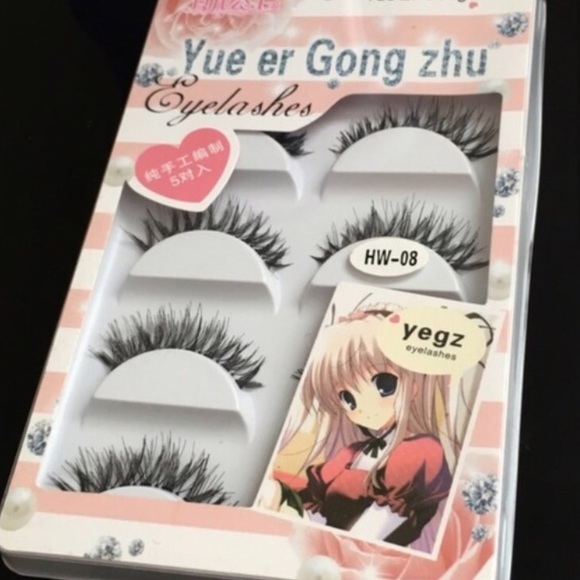 NEW - 5 Pairs Black False Eyelashes