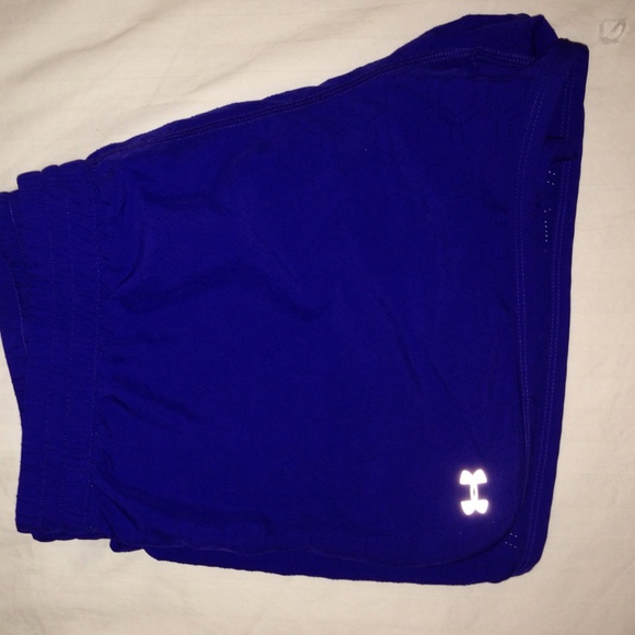 Under Armor purple running shorts