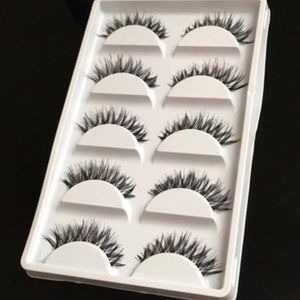 NEW! 5 Pairs Black False Eyelashes