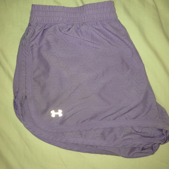 Under Armor lavender running shorts