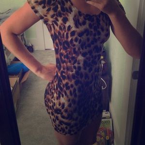 Leopard print dress
