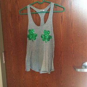 Victoria's Secret PINK Shamrock Tank