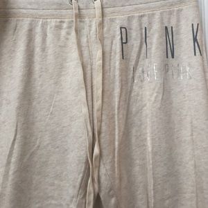 PINK crop sweatpants