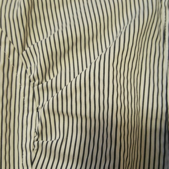 H&M stripped button down shirt 3/4 sleeve 4 - Picture 2 of 4