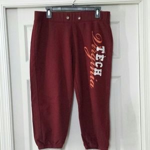 Virginia Tech Sweatpants Capris size XL