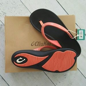 OluKai Coral Flip Flops