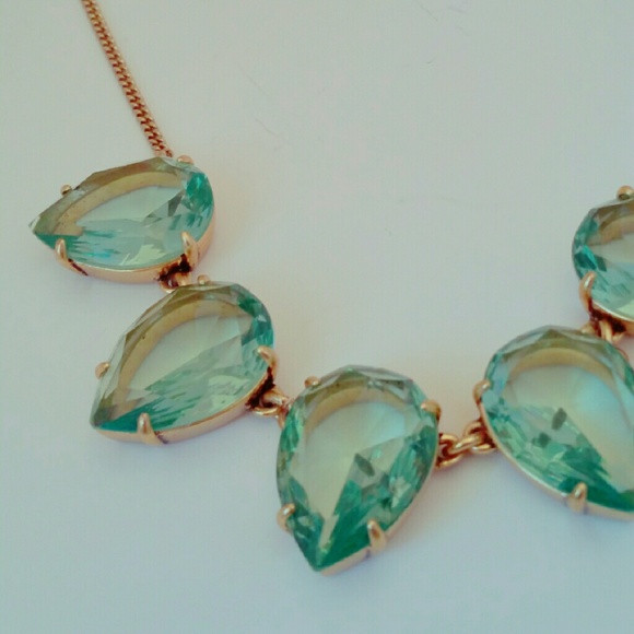 J. Crew Crystal Teardrop Necklace - Picture 2 of 2