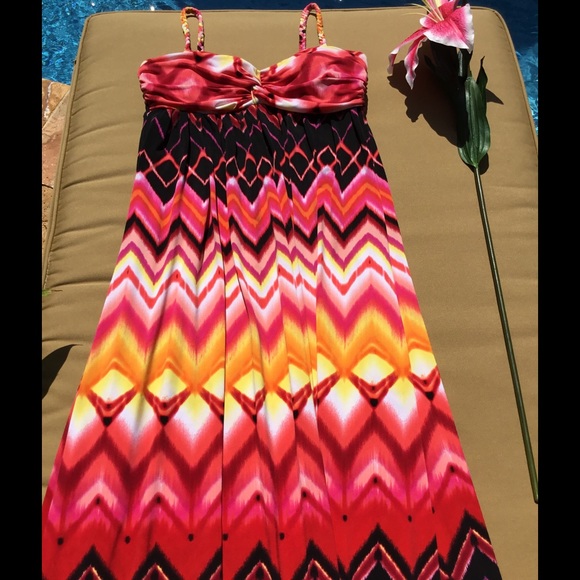 **SOLD IN BUNDLE** BISOU BISOU MAXI DRESS (SMALL) - Picture 2 of 4