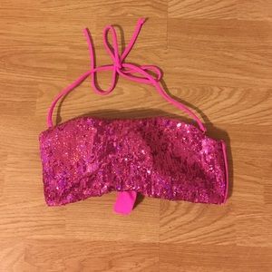 Victoria secret sequence bandeau bikini top large