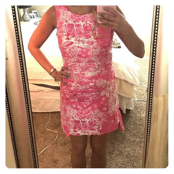 Pink fun patterned Lilly Pulitzer dress