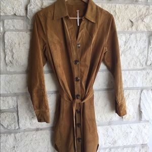 Free people swingin suede dress