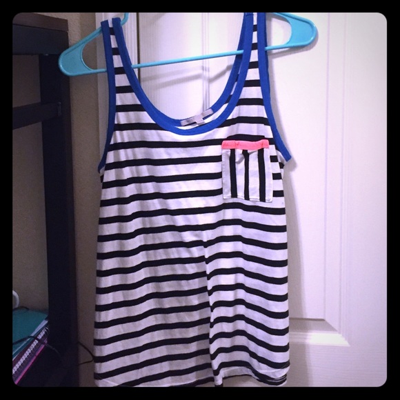 GAP Abstract color stripped pocket tank.
