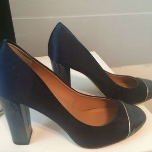 J Crew navy blue pumps size 6