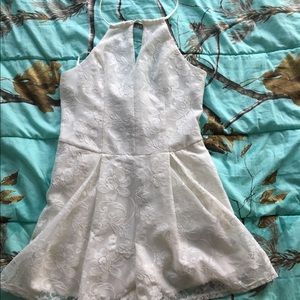 Hollister white romper