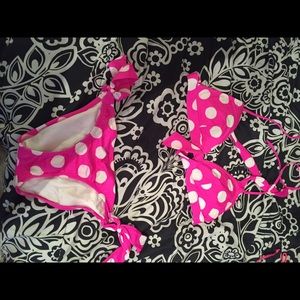 Victoria Secret pink polka dot bikini