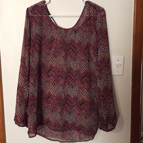 Maurice's Cut Out Sheer Top