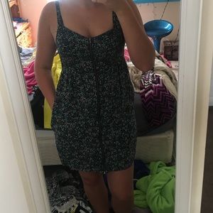 Black floral sundress