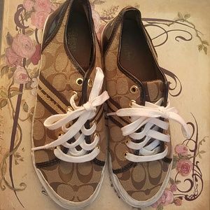 Brown Coach shoes