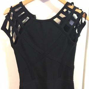 Bebe Caged Bandage Dress