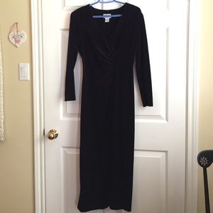 Deep purple velvet dress