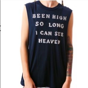 Unif distressed muscle tee