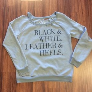 Chaser grey sweatshirt.
