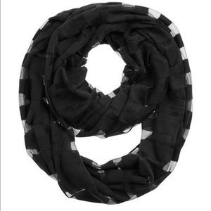 WHBM black shadow infinity scarf