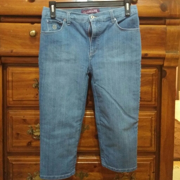 💀🎈👛SALE💰Gloria Vanderbilt Strch Capri Jns 10